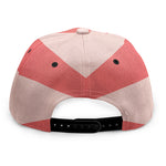 Pink Radial Rays Print Snapback Cap