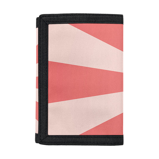 Pink Radial Rays Print Trifold Wallet