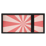 Pink Radial Rays Print Trifold Wallet