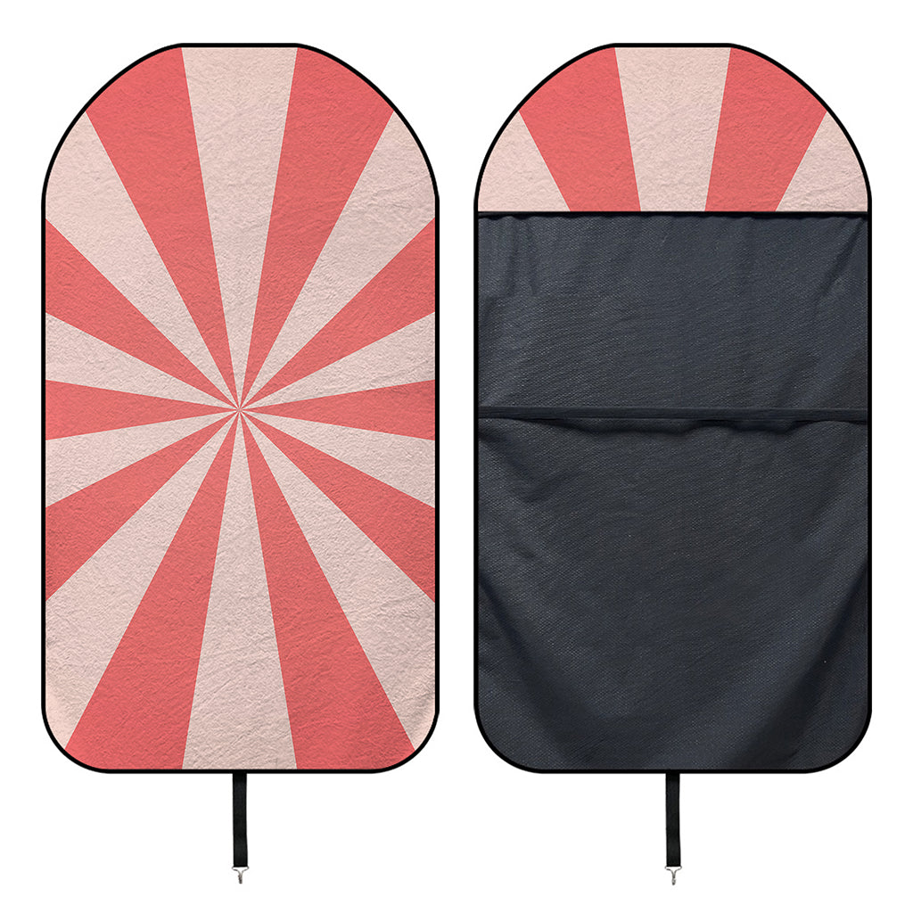 Pink Radial Rays Print Waterproof Car Seat Cover