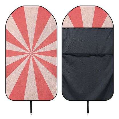 Pink Radial Rays Print Waterproof Car Seat Cover