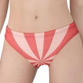 Pink Radial Rays Print Women's Panties