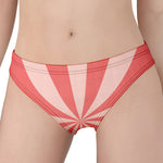 Pink Radial Rays Print Women's Panties