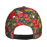 Pink Red Rose Floral Pattern Print Baseball Cap