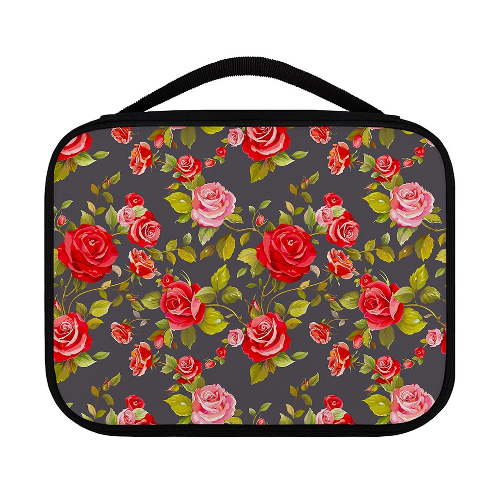 Pink Red Rose Floral Pattern Print Classic Bible Case