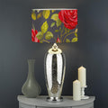 Pink Red Rose Floral Pattern Print Drum Lamp Shade