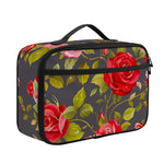 Pink Red Rose Floral Pattern Print Portable Lunch Bag