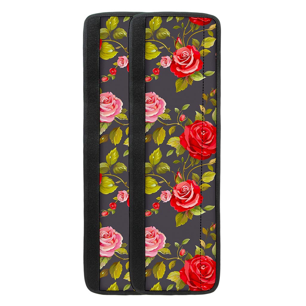 Pink Red Rose Floral Pattern Print Refrigerator Handle Covers