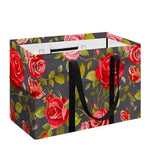 Pink Red Rose Floral Pattern Print Utility Tote Bag