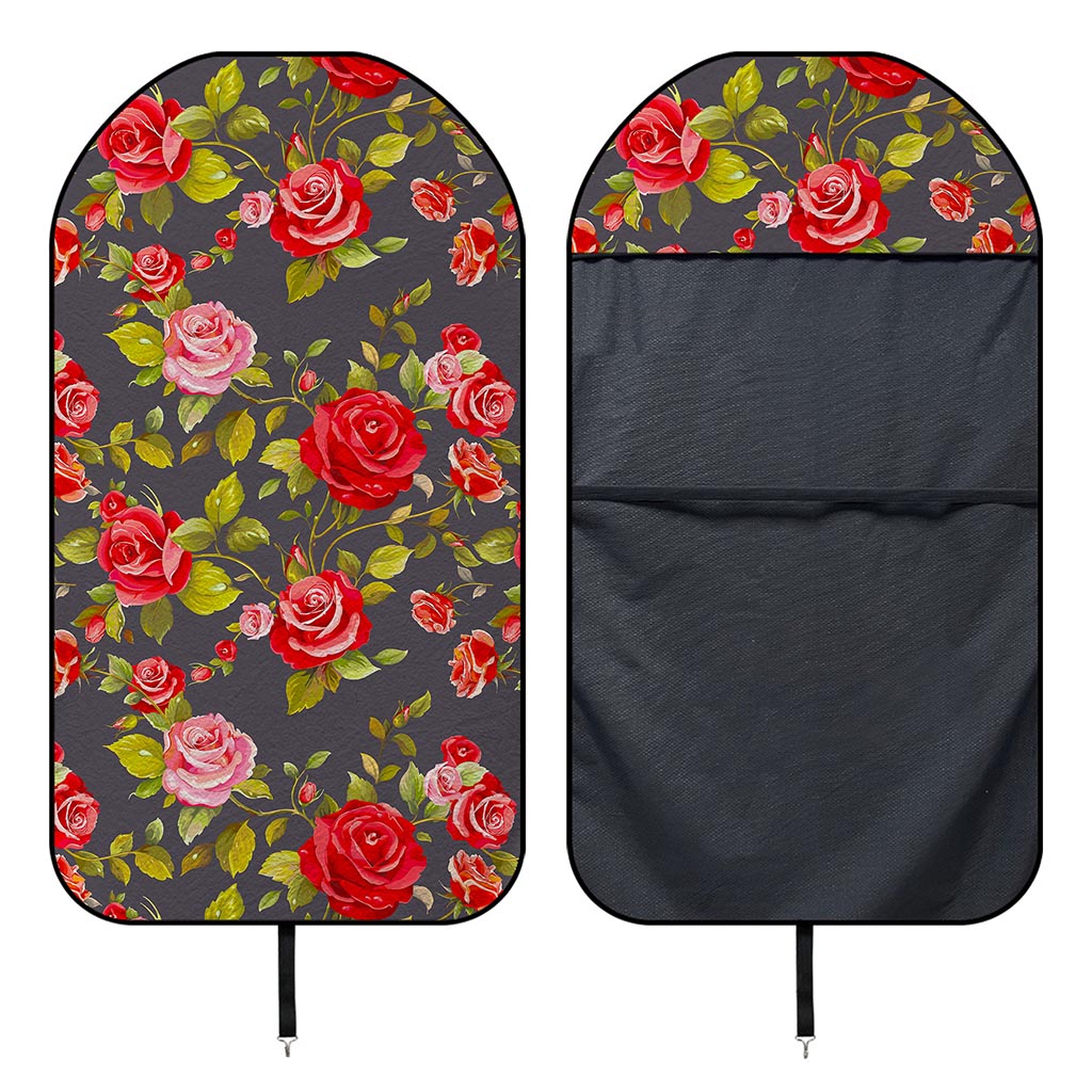 Pink Red Rose Floral Pattern Print Waterproof Car Seat Cover