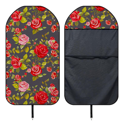 Pink Red Rose Floral Pattern Print Waterproof Car Seat Cover