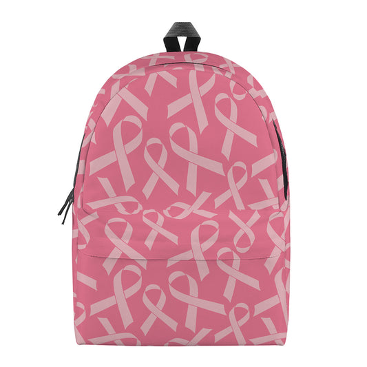 Pink Ribbon Breast Cancer Pattern Print Backpack