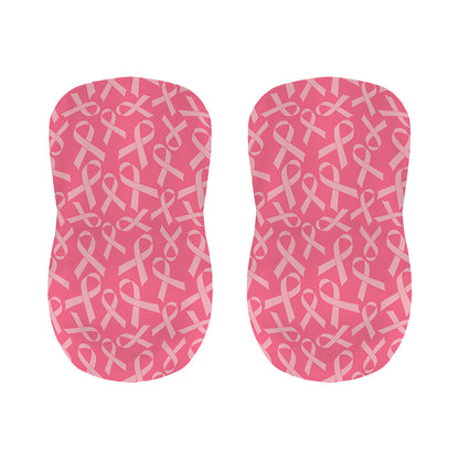 Pink Ribbon Breast Cancer Pattern Print Bar Stool Covers