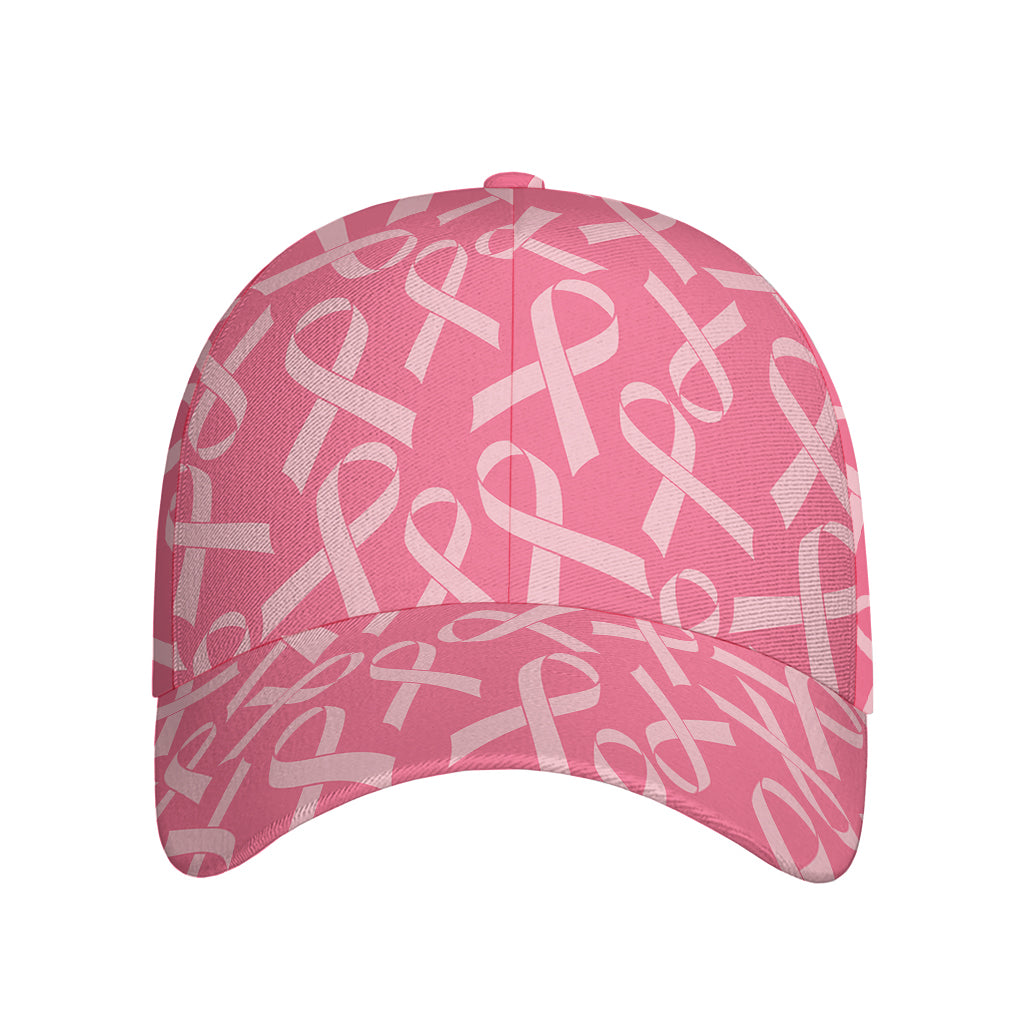 Pink Ribbon Breast Cancer Pattern Print Baseball Cap