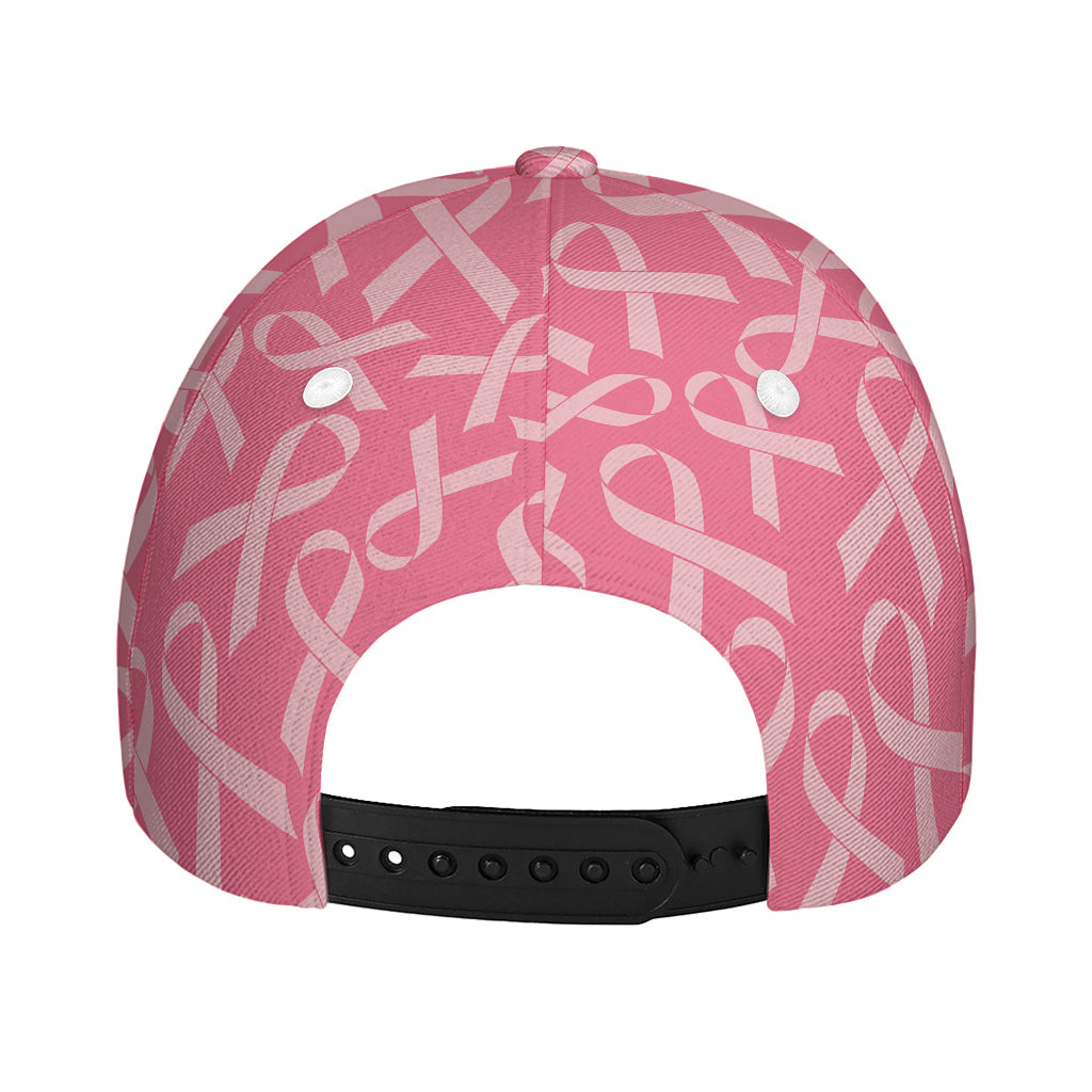 Pink Ribbon Breast Cancer Pattern Print Baseball Cap