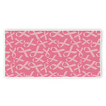 Pink Ribbon Breast Cancer Pattern Print Beach Towel