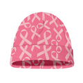 Pink Ribbon Breast Cancer Pattern Print Beanie