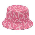 Pink Ribbon Breast Cancer Pattern Print Bucket Hat