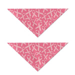 Pink Ribbon Breast Cancer Pattern Print Dog Bandana