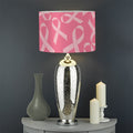 Pink Ribbon Breast Cancer Pattern Print Drum Lamp Shade