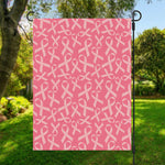 Pink Ribbon Breast Cancer Pattern Print Garden Flag