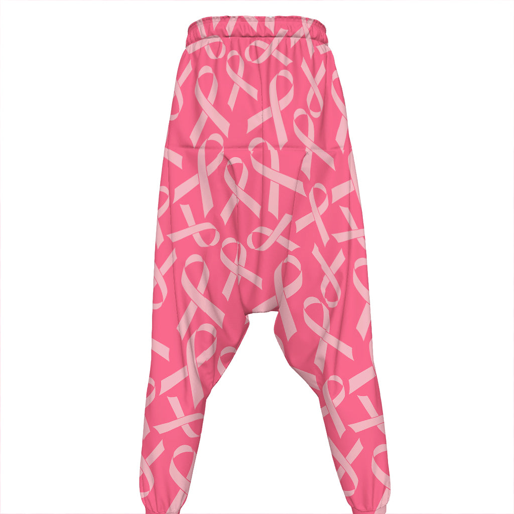 Pink Ribbon Breast Cancer Pattern Print Hammer Pants