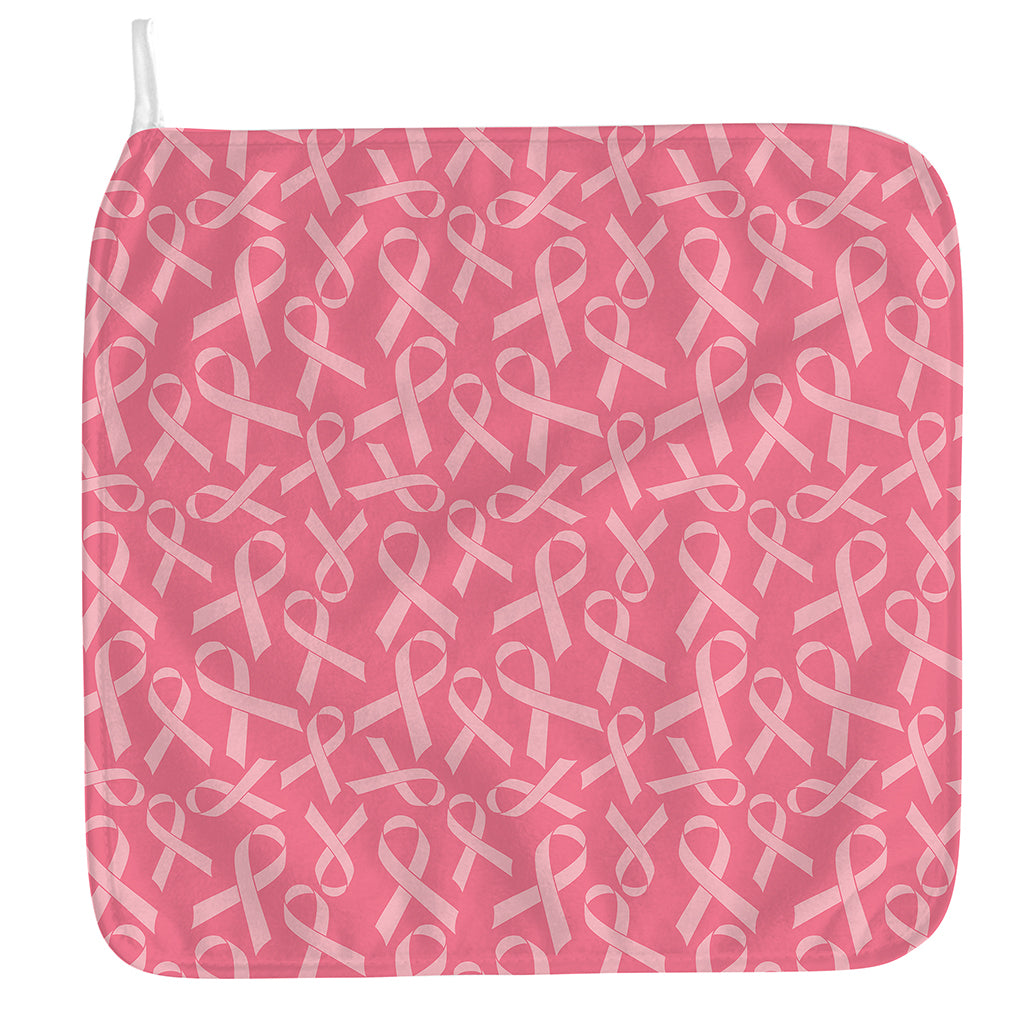 Pink Ribbon Breast Cancer Pattern Print Hand Towel