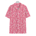 Pink Ribbon Breast Cancer Pattern Print Hawaiian Shirt