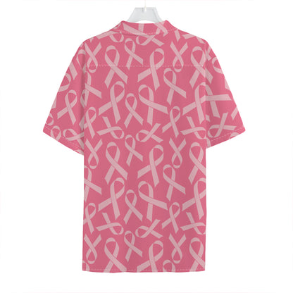 Pink Ribbon Breast Cancer Pattern Print Hawaiian Shirt