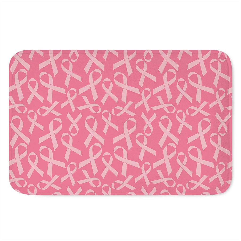 Pink Ribbon Breast Cancer Pattern Print Indoor Door Mat