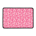 Pink Ribbon Breast Cancer Pattern Print Kitchen Mat