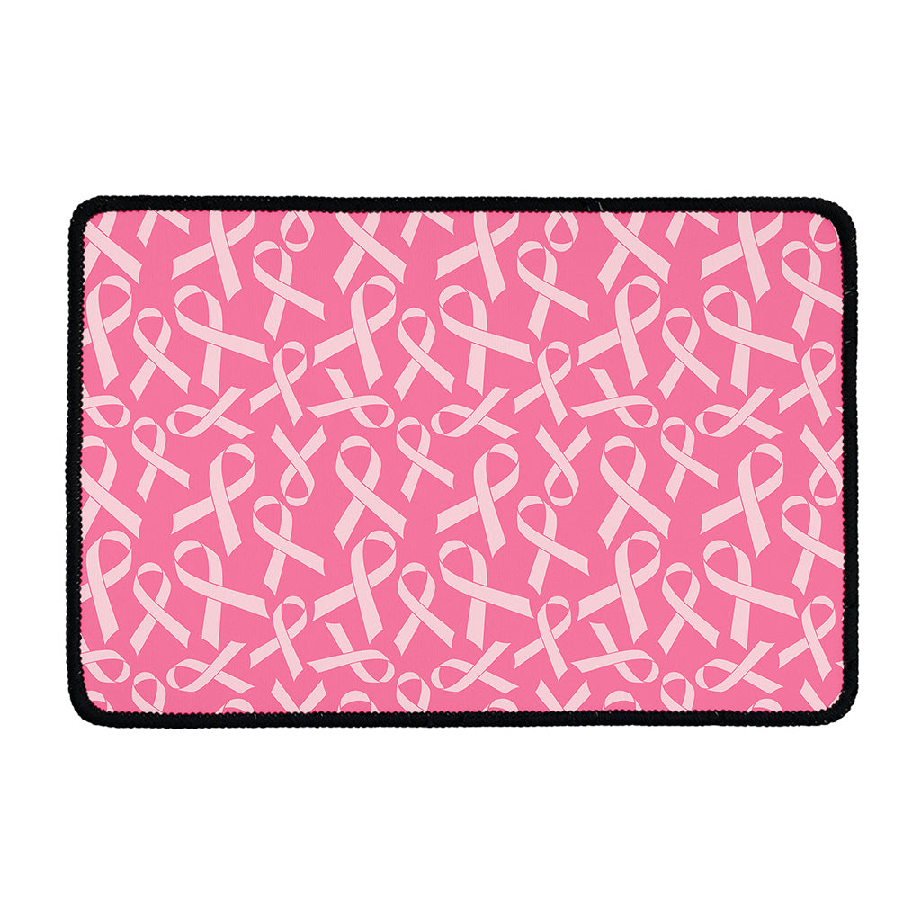 Pink Ribbon Breast Cancer Pattern Print Kitchen Mat