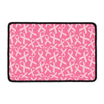 Pink Ribbon Breast Cancer Pattern Print Kitchen Mat