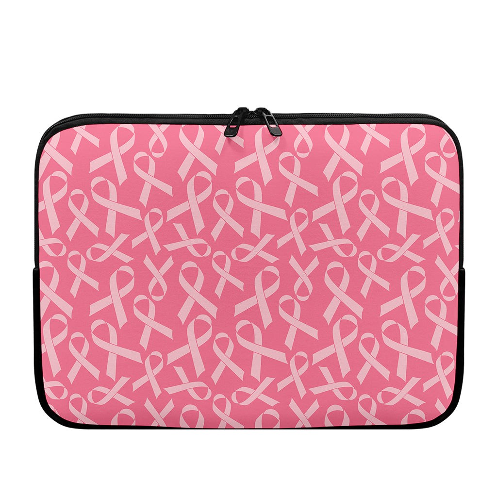 Pink Ribbon Breast Cancer Pattern Print Laptop Sleeve
