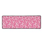 Pink Ribbon Breast Cancer Pattern Print Long Kitchen Mat