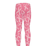 Pink Ribbon Breast Cancer Pattern Print Men's leggings