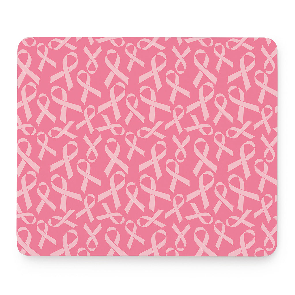 Pink Ribbon Breast Cancer Pattern Print Mouse Pad