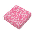 Pink Ribbon Breast Cancer Pattern Print Outdoor Seat Cushion Cover