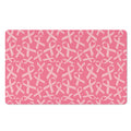 Pink Ribbon Breast Cancer Pattern Print Polyester Doormat
