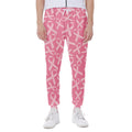 Pink Ribbon Breast Cancer Pattern Print Joggers