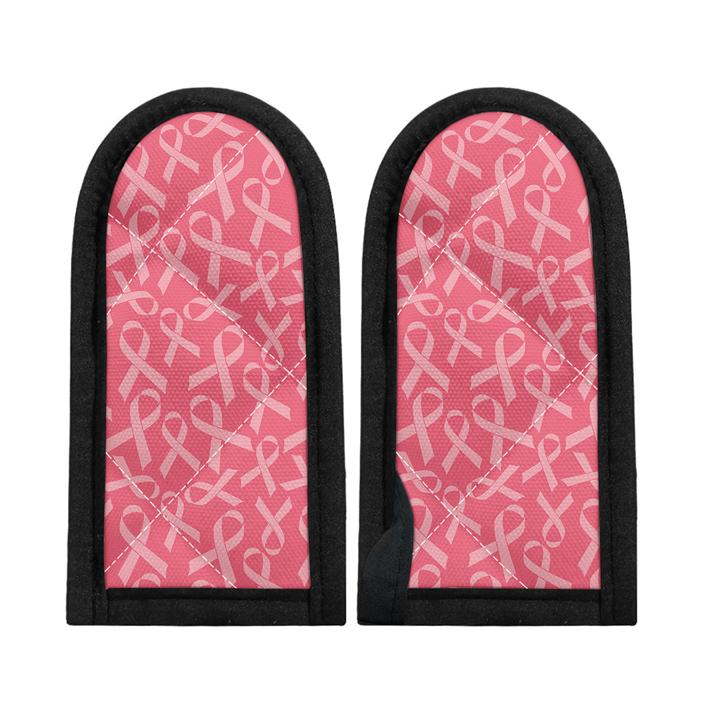 Pink Ribbon Breast Cancer Pattern Print Skillet Handle Cover