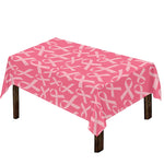 Pink Ribbon Breast Cancer Pattern Print Tablecloth
