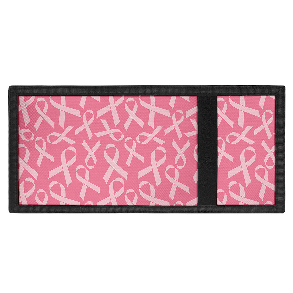 Pink Ribbon Breast Cancer Pattern Print Trifold Wallet