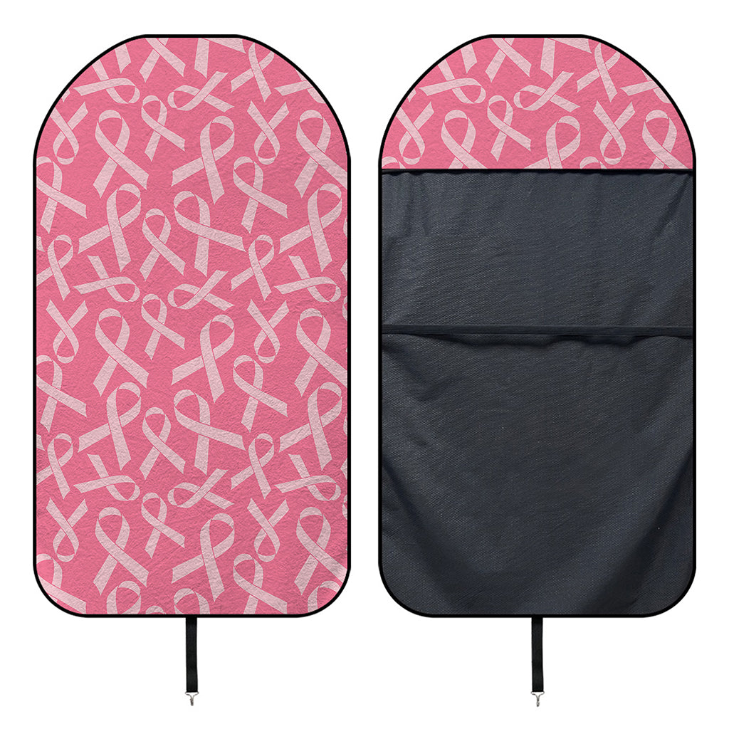 Pink Ribbon Breast Cancer Pattern Print Waterproof Car Seat Cover