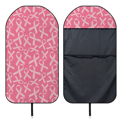 Pink Ribbon Breast Cancer Pattern Print Waterproof Car Seat Cover