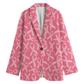 Pink Ribbon Breast Cancer Pattern Print Women's Blazer