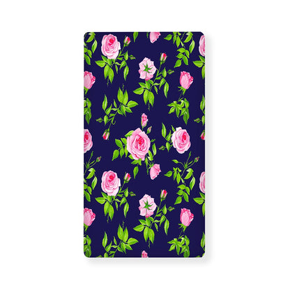 Pink Rose Floral Flower Pattern Print Baby Crib Sheet