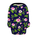 Pink Rose Floral Flower Pattern Print Baby Seat Cover