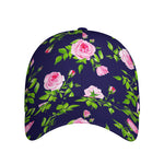 Pink Rose Floral Flower Pattern Print Baseball Cap