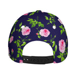 Pink Rose Floral Flower Pattern Print Baseball Cap